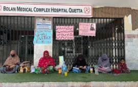 Protest in Quetta over Khadija Baloch’s disappearance continues into 12th day