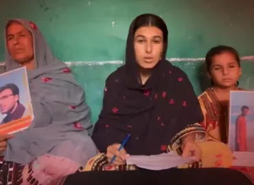 Fozia Baloch held a home press conference after being banned from the press club