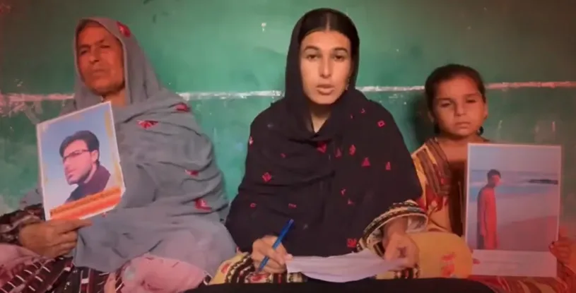 Fozia Baloch held a home press conference after being banned from the press club