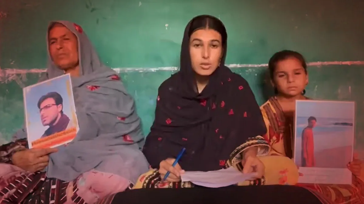 Fozia Baloch held a home press conference after being banned from the press club