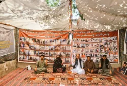 کوئٹہ پریس کلب کے سامنے جبری گمشدگیوں کے خلاف وی بی ایم پی کا احتجاجی کیمپ 6189ویں روز جاری رہا