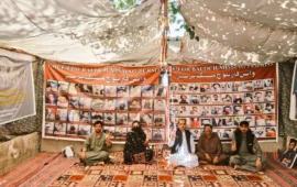 کوئٹہ پریس کلب کے سامنے جبری گمشدگیوں کے خلاف وی بی ایم پی کا احتجاجی کیمپ 6189ویں روز جاری رہا