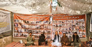 کوئٹہ پریس کلب کے سامنے جبری گمشدگیوں کے خلاف وی بی ایم پی کا احتجاجی کیمپ 6189ویں روز جاری رہا