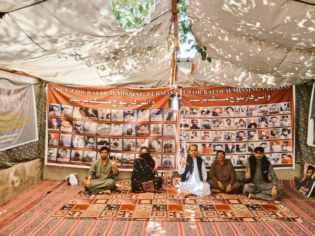 کوئٹہ پریس کلب کے سامنے جبری گمشدگیوں کے خلاف وی بی ایم پی کا احتجاجی کیمپ 6189ویں روز جاری رہا