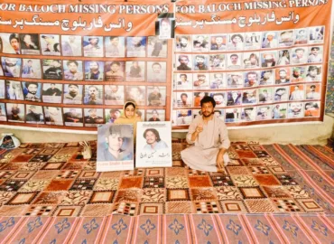 وی بی ایم پی کے احتجاج کا 6197واں روز، راشد حسین بلوچ کی بھتیجی ماہ زیب بلوچ کی شرکت
