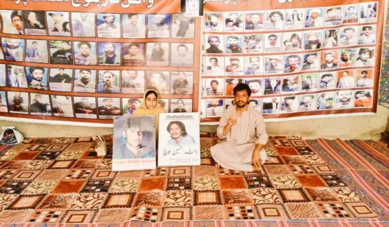 وی بی ایم پی کے احتجاج کا 6197واں روز، راشد حسین بلوچ کی بھتیجی ماہ زیب بلوچ کی شرکت