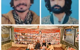 وی بی ایم پی کا احتجاجی کیمپ 6210ویں روز میں داخل، شاہد احمد کرد اور نور محمد کرد کی بازیابی کا مطالبہ