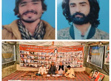 وی بی ایم پی کا احتجاجی کیمپ 6210ویں روز میں داخل، شاہد احمد کرد اور نور محمد کرد کی بازیابی کا مطالبہ
