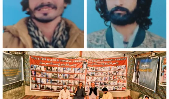 وی بی ایم پی کا احتجاجی کیمپ 6210ویں روز میں داخل، شاہد احمد کرد اور نور محمد کرد کی بازیابی کا مطالبہ