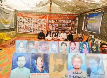 کوئٹہ: جبری گمشدگیوں کے خلاف وی بی ایم پی کا احتجاجی کیمپ 6183ویں روز بھی جاری