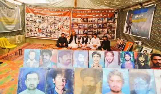 کوئٹہ: جبری گمشدگیوں کے خلاف وی بی ایم پی کا احتجاجی کیمپ 6183ویں روز بھی جاری