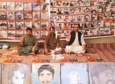 وی بی ایم پی کا احتجاجی کیمپ 6184ویں روز بھی جاری