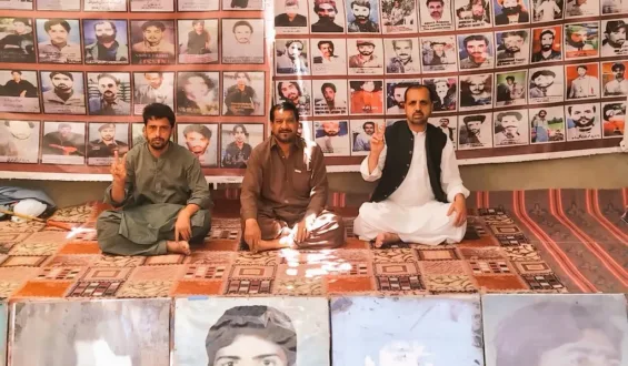 وی بی ایم پی کا احتجاجی کیمپ 6184ویں روز بھی جاری