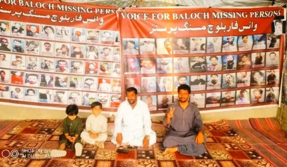 بلوچستان میں جبری گمشدگیوں کے خلاف وی بی ایم پی کا احتجاجی کیمپ 6202ویں روز بھی جاری