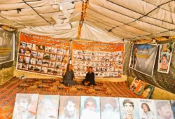 کوئٹہ: جبری گمشدگیوں کے خلاف وی بی ایم پی کا احتجاجی کیمپ 6208ویں روز بھی جاری