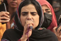 ڈاکٹر ماہ رنگ بلوچ کا کشمیری عوام سے اظہارِ یکجہتی، ریاستی جبر اور پابندیوں کی مذمت۔