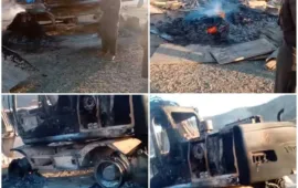 پشین میں تعمیراتی منصوبے کے کیمپ پر مسلح حملہ، بھاری مشینری نذرِ آتش، 2 افراد اغوا