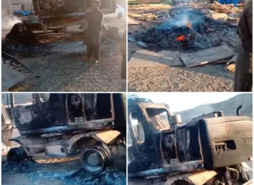 پشین میں تعمیراتی منصوبے کے کیمپ پر مسلح حملہ، بھاری مشینری نذرِ آتش، 2 افراد اغوا