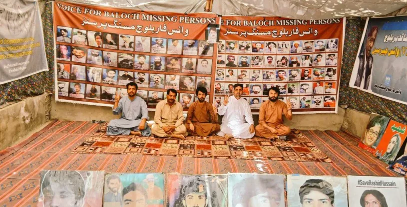 جبری گمشدگیوں کے خلاف وی بی ایم پی کے زیرِ اہتمام کوئٹہ پریس کلب کے سامنے قائم احتجاجی کیمپ 6190ویں روز میں داخل ہوگیا۔  