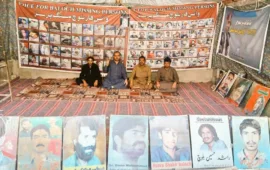 کوئٹہ: جبری گمشدگیوں کے خلاف وی بی ایم پی کا دھرنا 6194ویں روز میں داخل