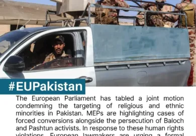بلوچ یکجہتی کمیٹی رہنماؤں کی گرفتاری: یورپی یونین کا پاکستان سے جواب طلب