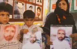 جبری گمشدگیوں کے خلاف وی بی ایم پی کا احتجاج 6211ویں روز بھی جاری، مٹھا خان مری کے لواحقین کی شرکت