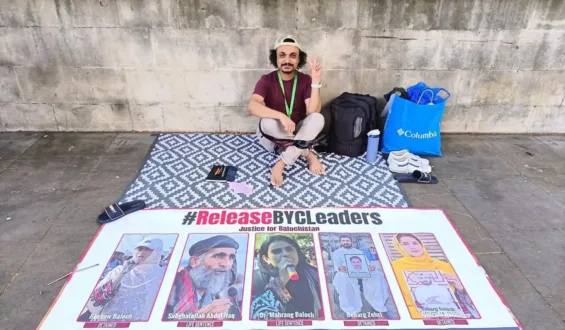 بلوچ انسانی حقوق کے کارکن کا بلوچستان میں انسانی حقوق کی خلاف ورزیوں کے خلاف تین روزہ بھوک ہڑتال کا اعلان