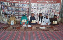 کوئٹہ پریس کلب کے سامنے وی بی ایم پی کا احتجاجی کیمپ 6212ویں روز بھی جاری