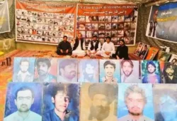 لاپتہ افراد کی بازیابی کا مطالبہ، وی بی ایم پی کا احتجاج 6215ویں روز میں داخل