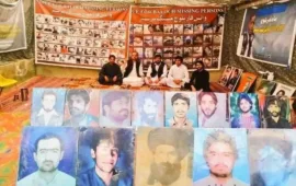 لاپتہ افراد کی بازیابی کا مطالبہ، وی بی ایم پی کا احتجاج 6215ویں روز میں داخل