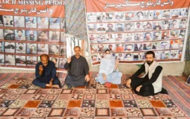 وی بی ایم پی کا احتجاجی کیمپ 6218ویں روز میں داخل، ذیشان کے لواحقین کی شرکت، ایڈوکیٹ صدام بلوچ اور ایڈوکیٹ احسان بلوچ کی اظہارِ یکجہتی