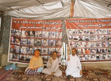 وائس فار بلوچ مسنگ پرسنز کا احتجاجی کیمپ کوئٹہ پریس کلب کے سامنے 6223ویں روز بھی جاری