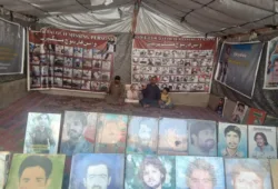 وی بی ایم پی کا احتجاجی کیمپ 6229ویں روز بھی جاری، میر تاج محمد سرپرہ کی اہلیہ کا چیرمین نصراللہ بلوچ سے رابطہ