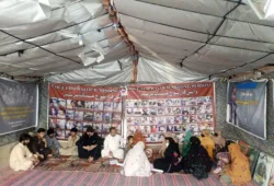 کوئٹہ: جبری گمشدگیوں کے خلاف وی بی ایم پی کا احتجاجی کیمپ 6306ویں روز بھی جاری