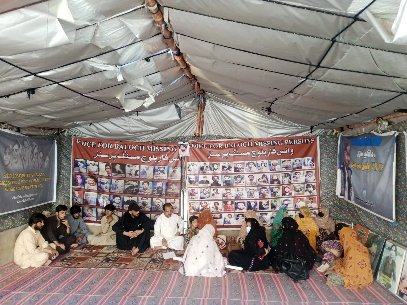 کوئٹہ: جبری گمشدگیوں کے خلاف وی بی ایم پی کا احتجاجی کیمپ 6306ویں روز بھی جاری
