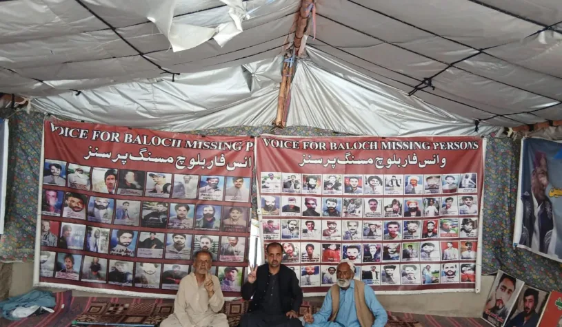 وی بی ایم پی کا احتجاجی کیمپ 6310ویں روز بھی جاری، حمل خان قمبرانی کی گرفتاری ظاہر