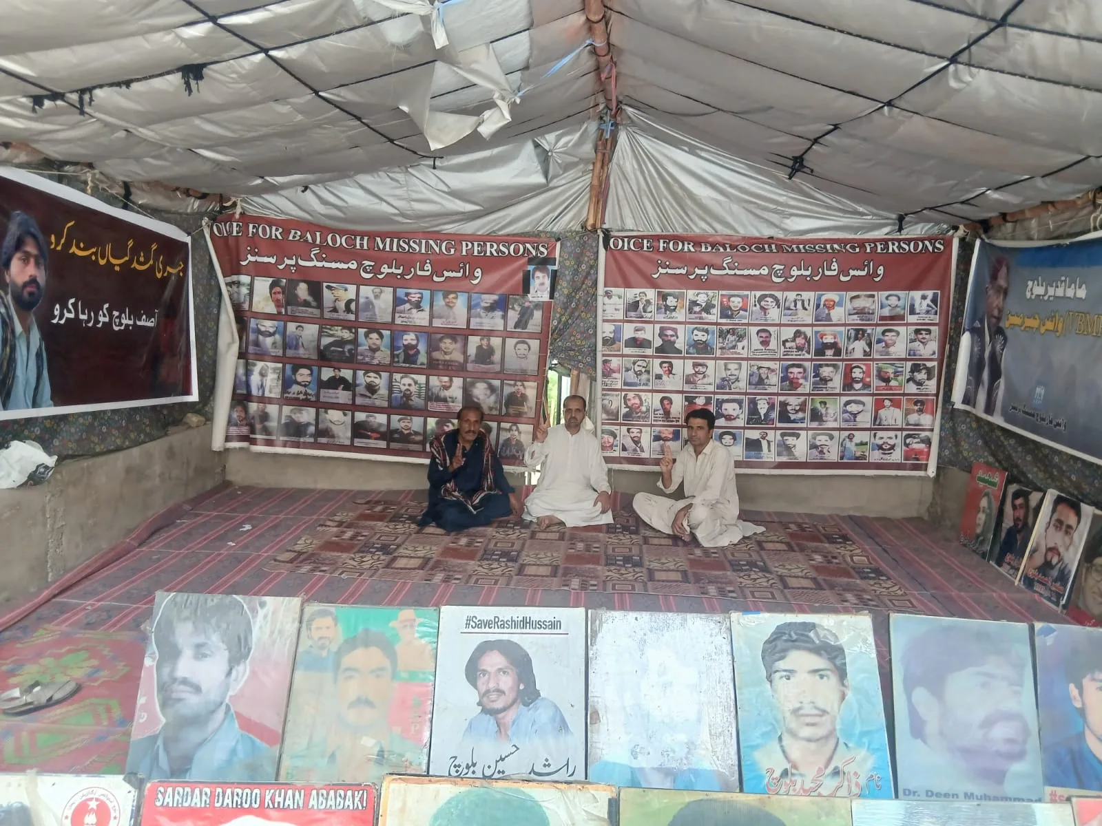 وی بی ایم پی کا احتجاجی کیمپ 6312ویں روز بھی جاری، جبری لاپتہ ذیشان نیچاری کے اہلِ خانہ کی شرکت