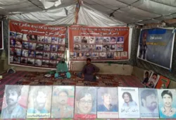 بلوچستان میں جبری گمشدگیاں بدستور جاری، وی بی ایم پی کا احتجاجی کیمپ 6335ویں روز بھی جاری