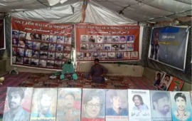 بلوچستان میں جبری گمشدگیاں بدستور جاری، وی بی ایم پی کا احتجاجی کیمپ 6335ویں روز بھی جاری
