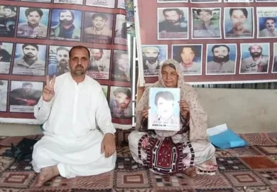 وی بی ایم پی کا احتجاجی کیمپ 6333ویں روز جاری، محمود علی لانگو کی والدہ کی شرکت