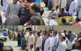 نوشکی: ہندو تاجر راکیش کے قتل کے خلاف احتجاج، قاتلوں کی گرفتاری کا مطالبہ