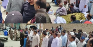 نوشکی: ہندو تاجر راکیش کے قتل کے خلاف احتجاج، قاتلوں کی گرفتاری کا مطالبہ