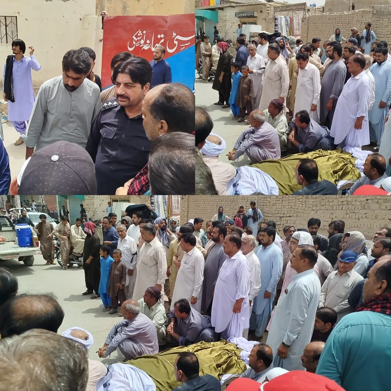 نوشکی: ہندو تاجر راکیش کے قتل کے خلاف احتجاج، قاتلوں کی گرفتاری کا مطالبہ