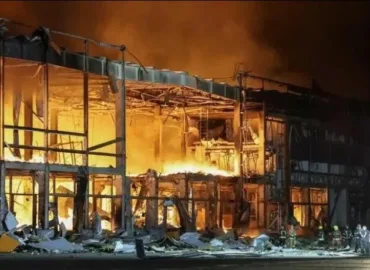 روس کا کیف کے قریب گودام پر ڈرون حملہ، دھماکے میں 37 افراد ہلاک