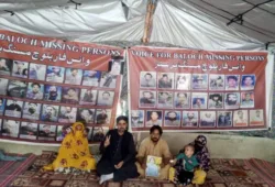 کوئٹہ: غلام حیدر کرد کی جبری گمشدگی، لواحقین کی وی بی ایم پی احتجاجی کیمپ میں شرکت، بازیابی کا مطالبہ