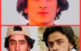 نوشکی سے تین نوجوان پاکستانی فورسز کے ہاتھوں جبری لاپتہ