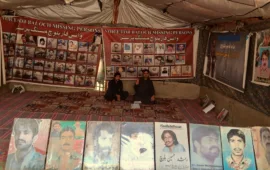 وی بی ایم پی کے احتجاجی کیمپ کو 6376 دن مکمل، لاپتہ مقبول کے لواحقین کی شرکت