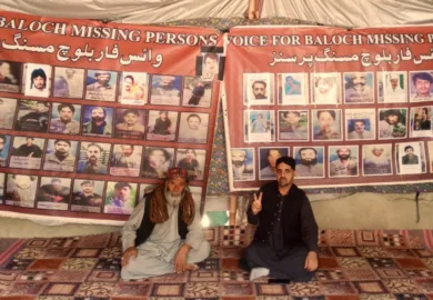 بلوچستان میں جبری گمشدگیوں کے خلاف احتجاج جاری