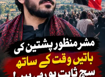 مشر منظور پشتین کی باتیں وقت کے ساتھ سچ ثابت ہو رہی ہیں! تحریر. کامران خان، کوآرڈینیٹر، پی ٹی ایم اسلام آباد